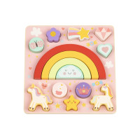 Дървен пъзел и игра за баланс 2в1 Unicorn HP088
