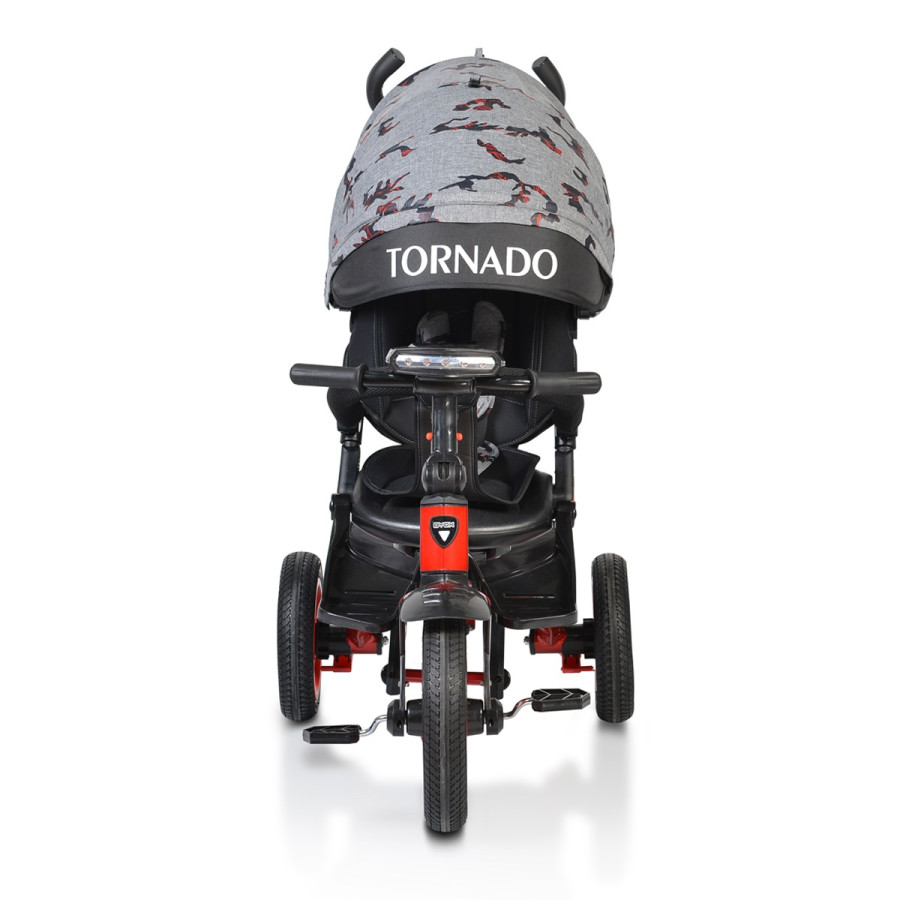 Детска триколка Tornado с музикално табло червен