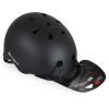 Каска Skate Y09 черна + LED светлина (54-58 cm)