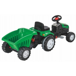 Трактор Active с ремарке 07316 зелен