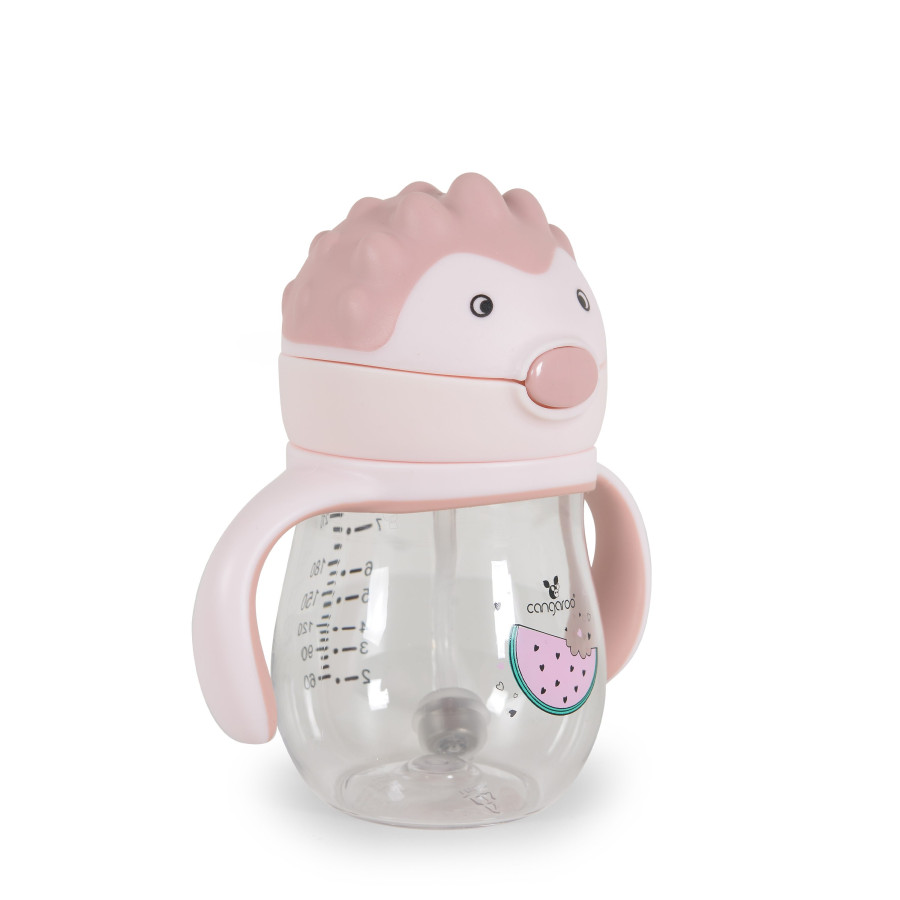 Чаша със Сламка 250ml Brillo розов A0033