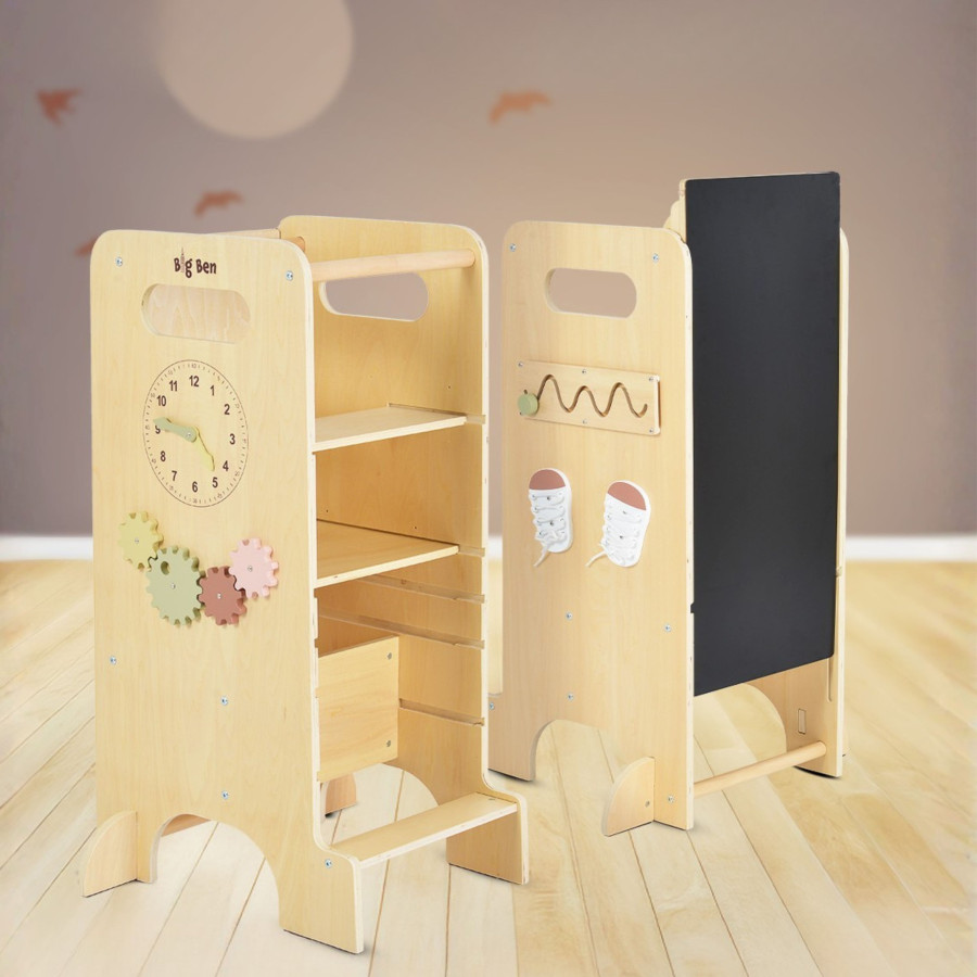 Дървена обучителна кула 4 в 1 Big Ben