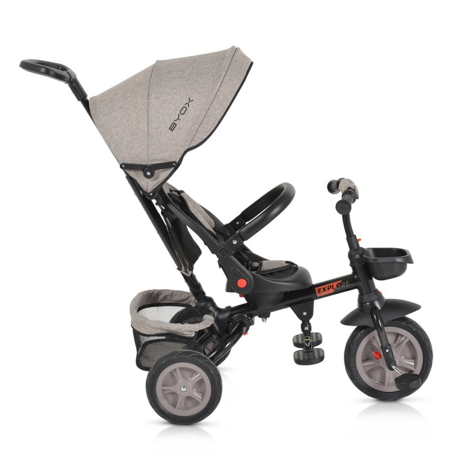 Детска Триколка Explore със сгъваемо кормило бежов