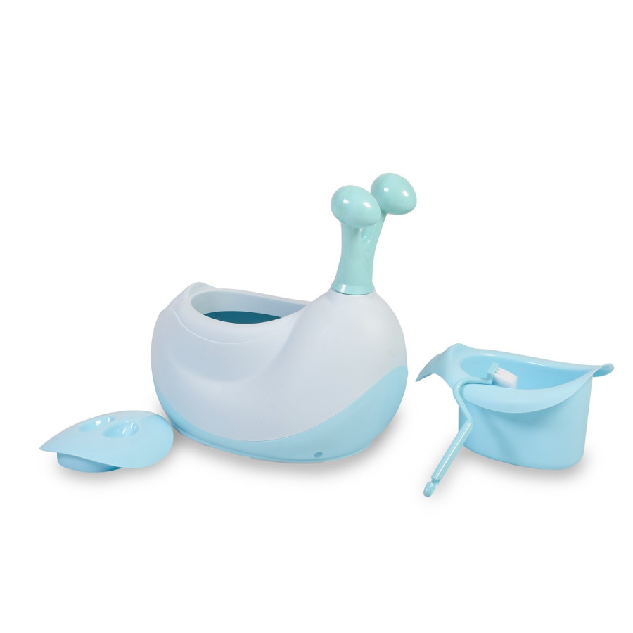 Гърне Snail син