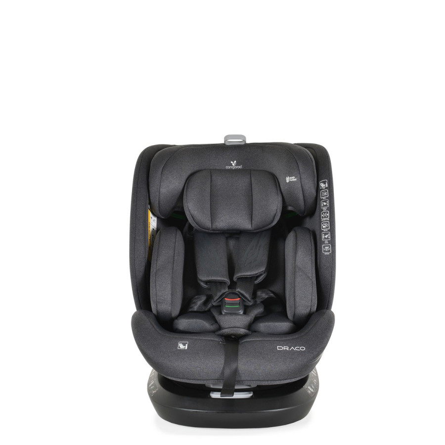 Стол за кола Draco I-SIZE 40-150cm черен