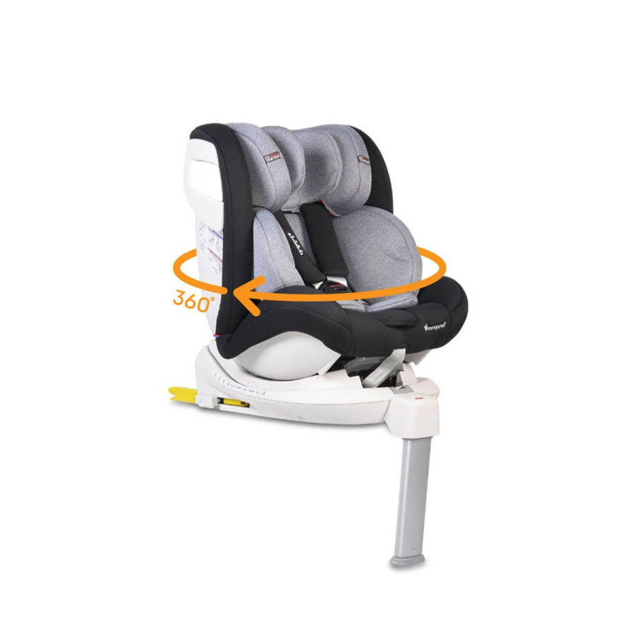 Стол за кола с Isofix система Admiral тъмносив