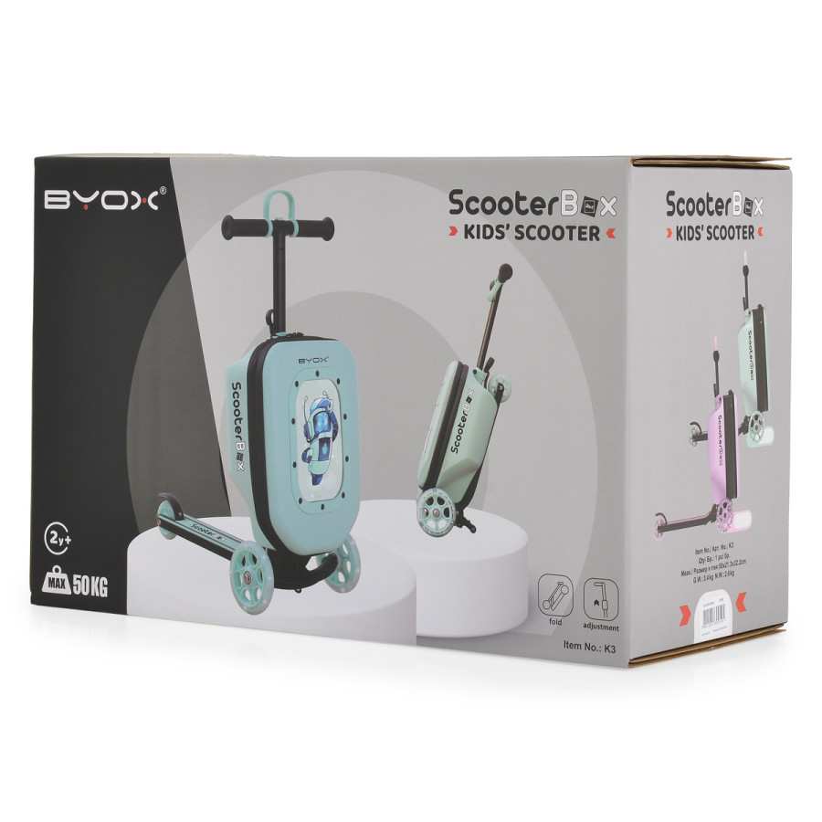 Детска тротинетка 2 в 1 ScooterBox Pink