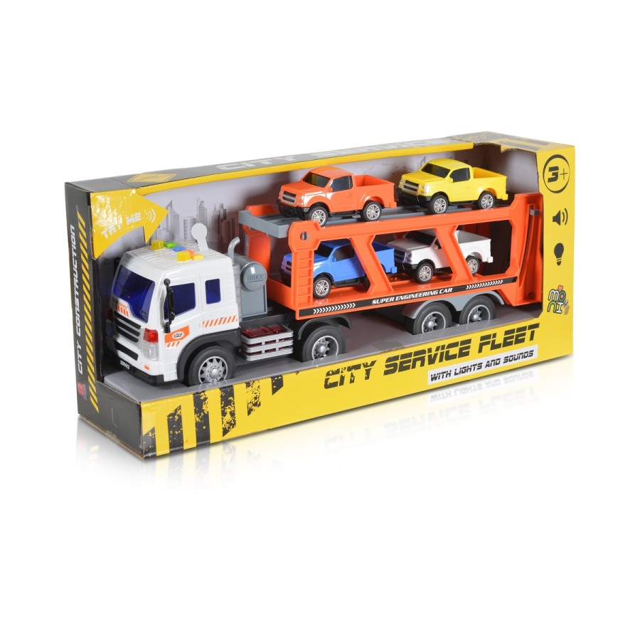 1:16 Автовоз със звук и светлина WY572A