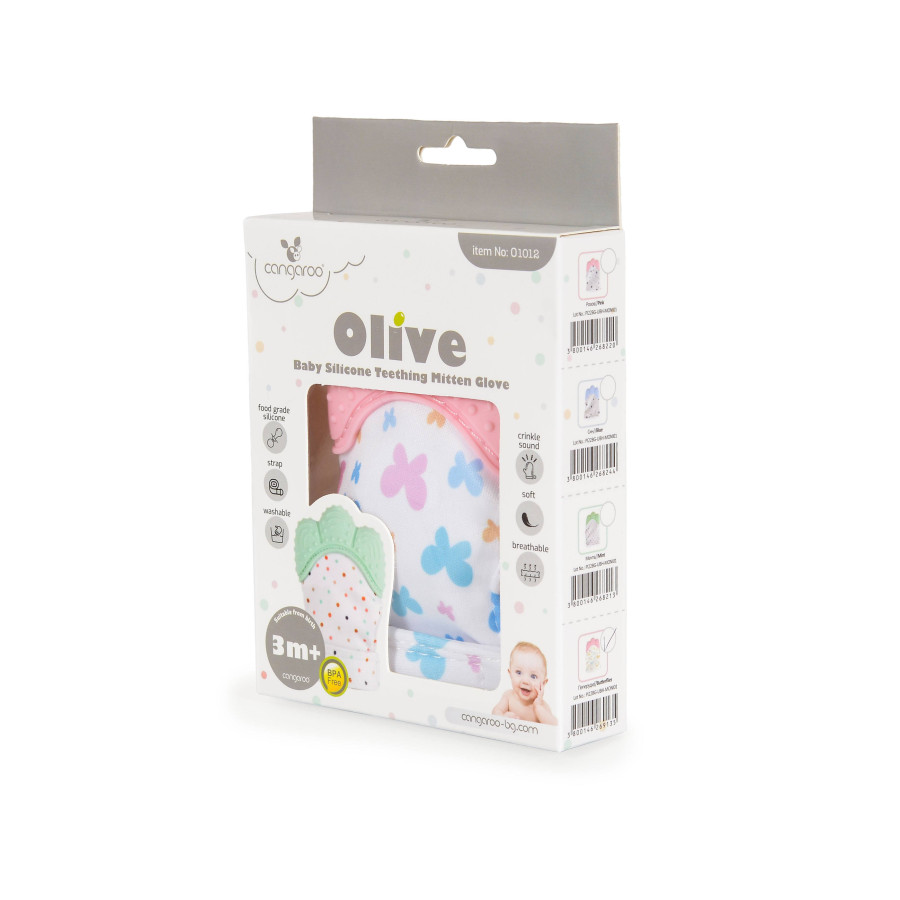 Чесалка ръкавица Olive пеперуди