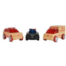 Дървени коли Mini 3-Pack rescue vehicles 53106