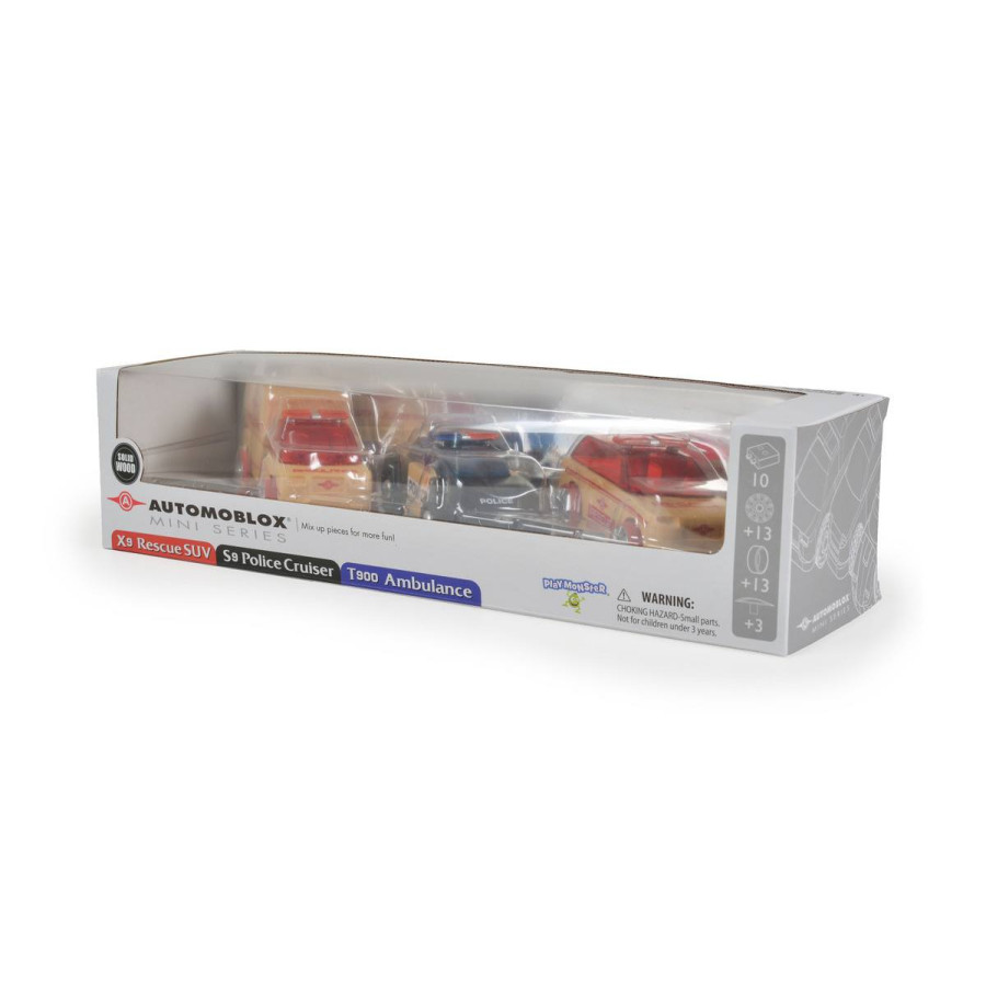 Дървени коли Mini 3-Pack rescue vehicles 53106