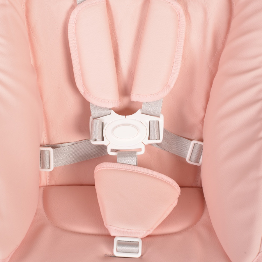 Детски стол за хранене Brunch розов