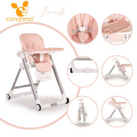 Детски стол за хранене Brunch розов