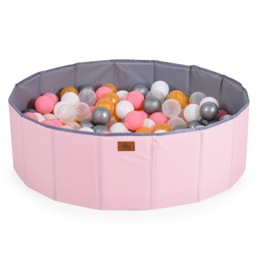 Сгъваем басейн с 90бр. топки Melo розов