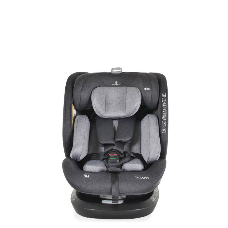 Стол за кола Draco I-SIZE 40-150cm сив