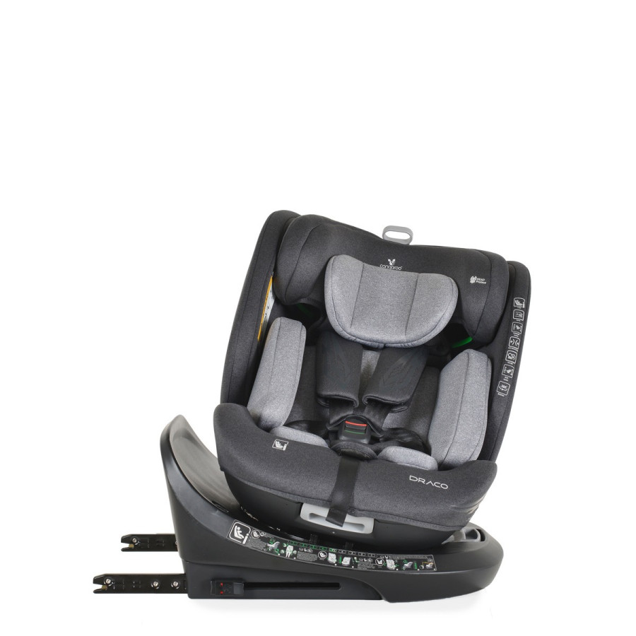 Стол за кола Draco I-SIZE 40-150cm сив