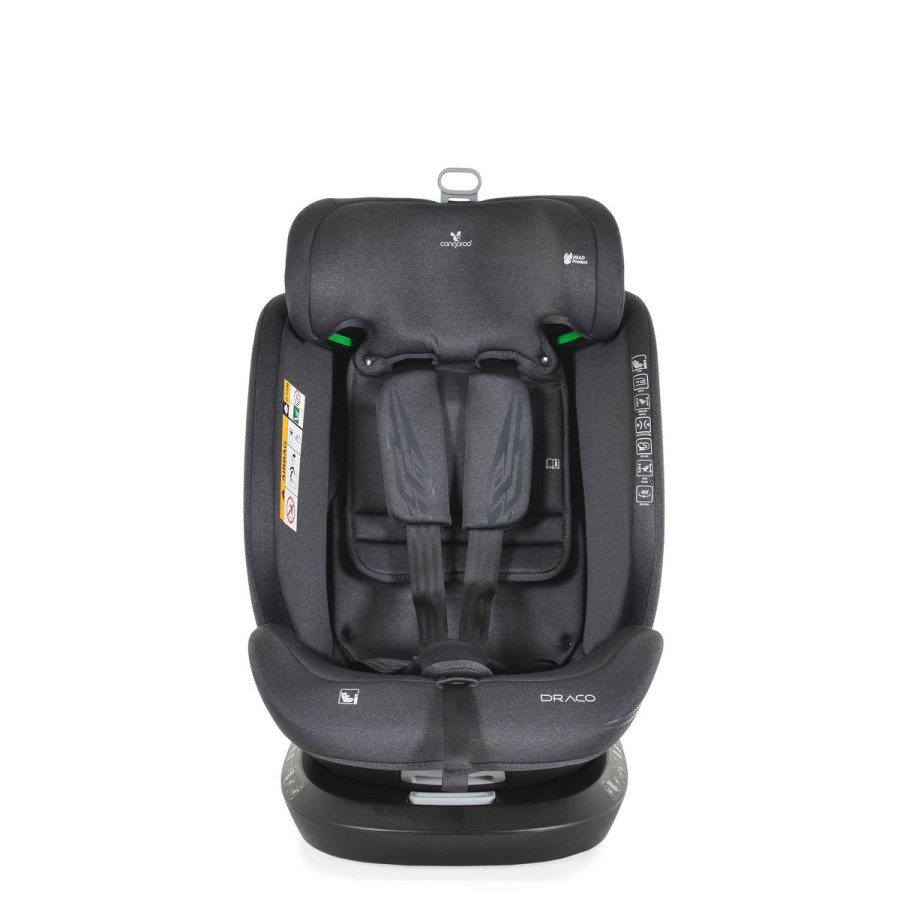 Стол за кола Draco I-SIZE 40-150cm сив