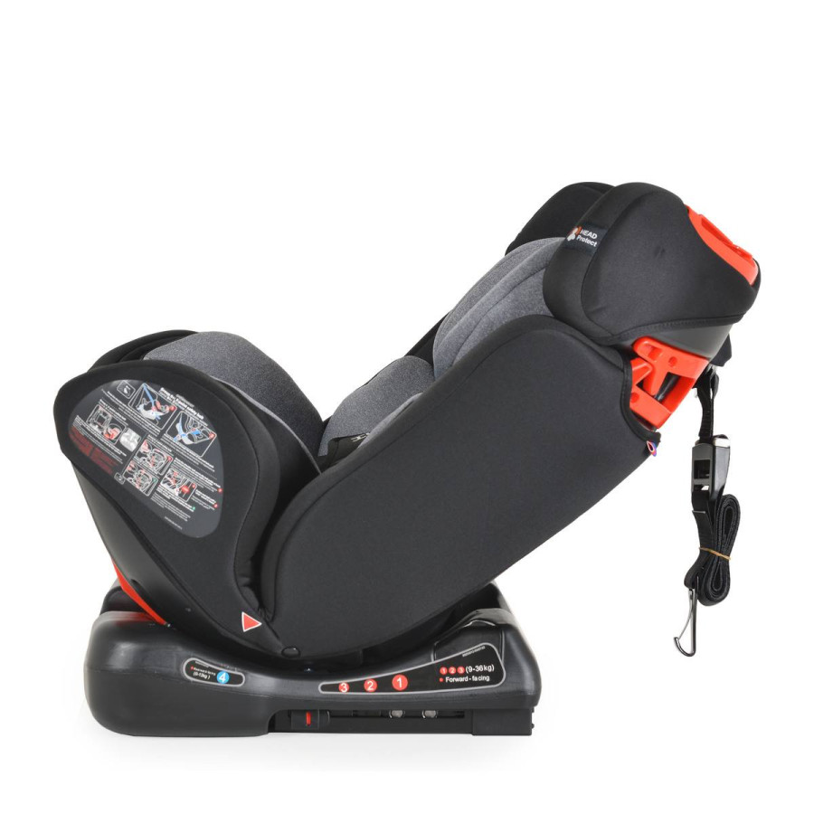 Стол за кола Dragon с Isofix черен
