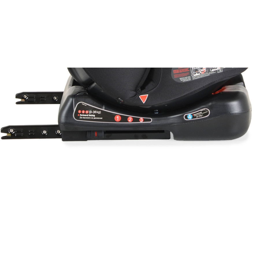Стол за кола Dragon с Isofix черен