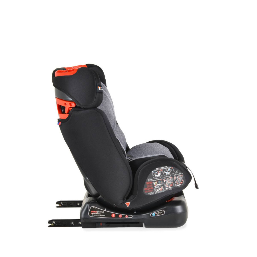 Стол за кола Dragon с Isofix черен