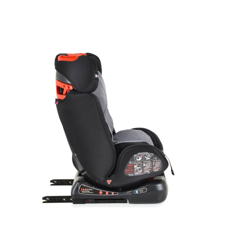 Стол за кола Dragon с Isofix черен