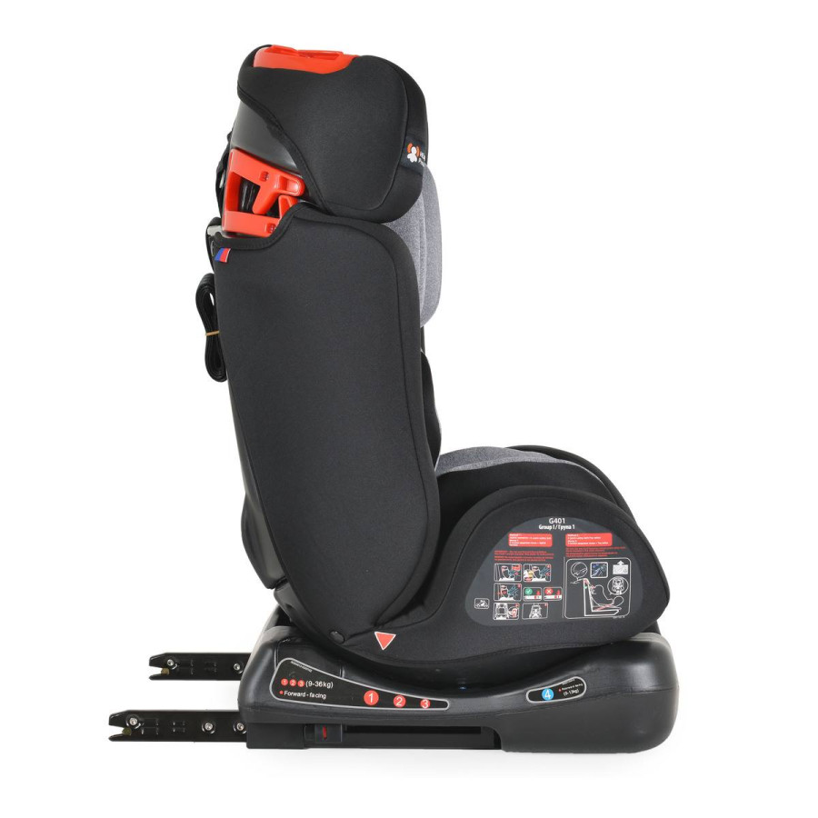 Стол за кола Dragon с Isofix черен