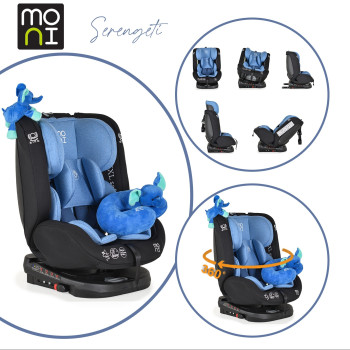 Стол за кола Serengeti 360° с Izofix син