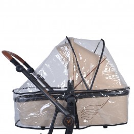 Универсален дъждобран за зимен кош на бебешка количка.
