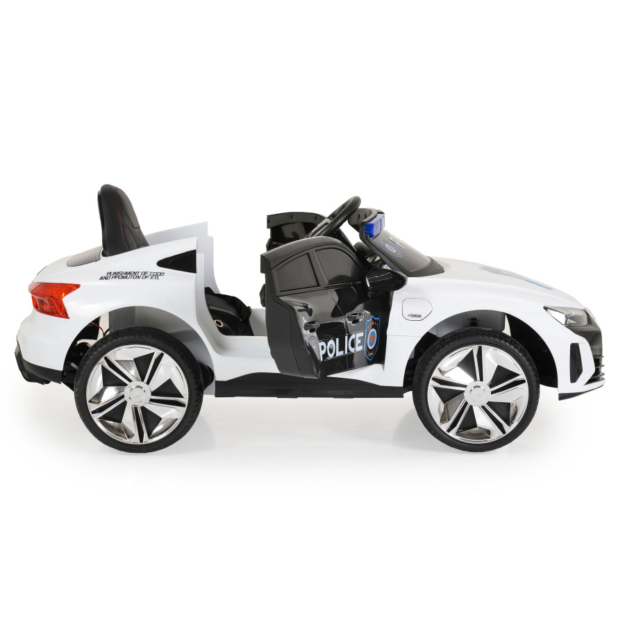 Акумулаторна кола Audi RS e-tron 717 бял полиция