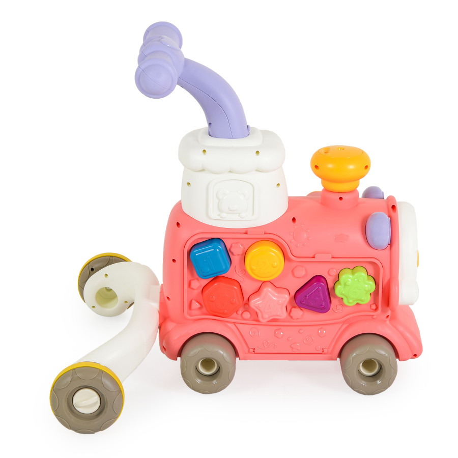 Играчка за прохождане 3в1 Happy Train Pink