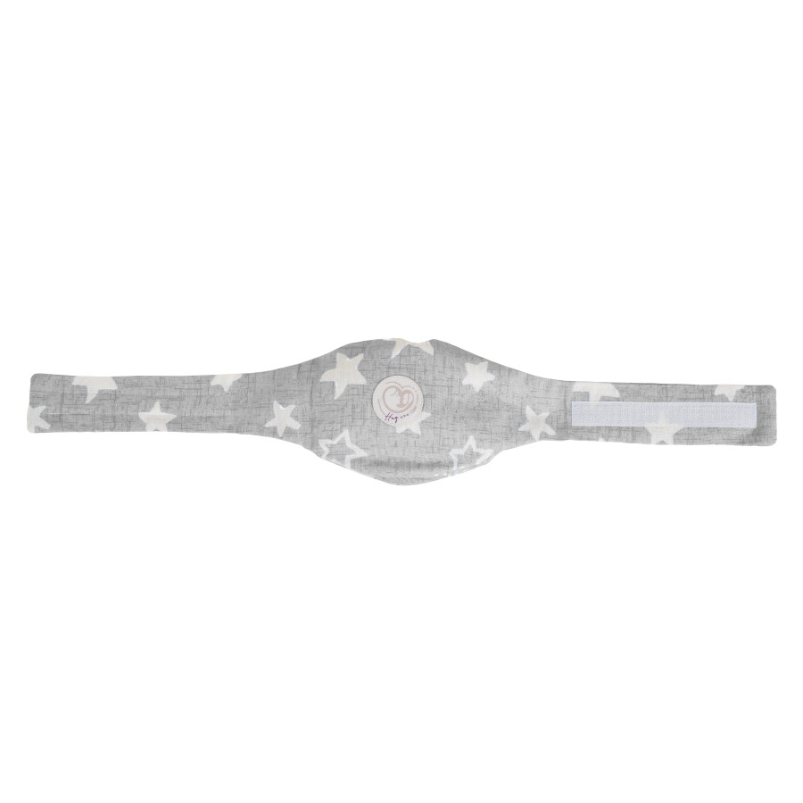 Колан против колики сив/бели звезди
