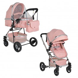 Комбинирана детска количка Gigi розов