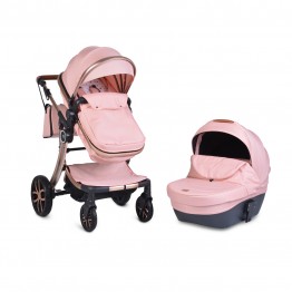 Комбинирана детска количка Polly 2в1 розов