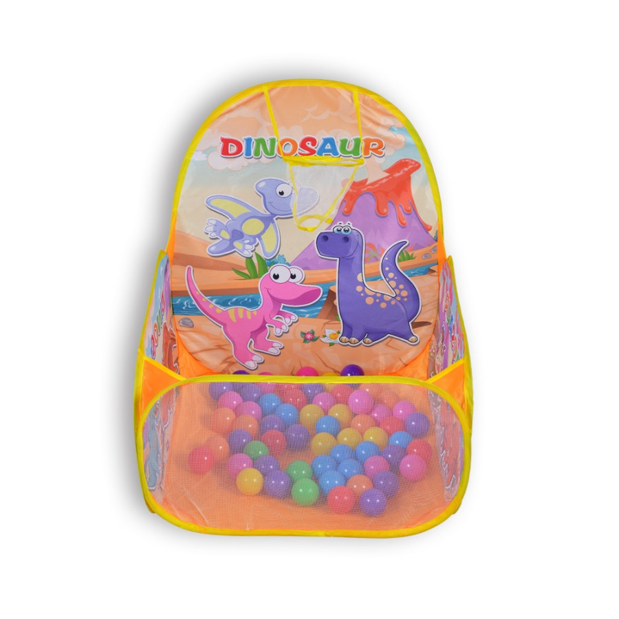 Сгъваем басейн с топки и баскетболен кош (60 бр.) 333A 34