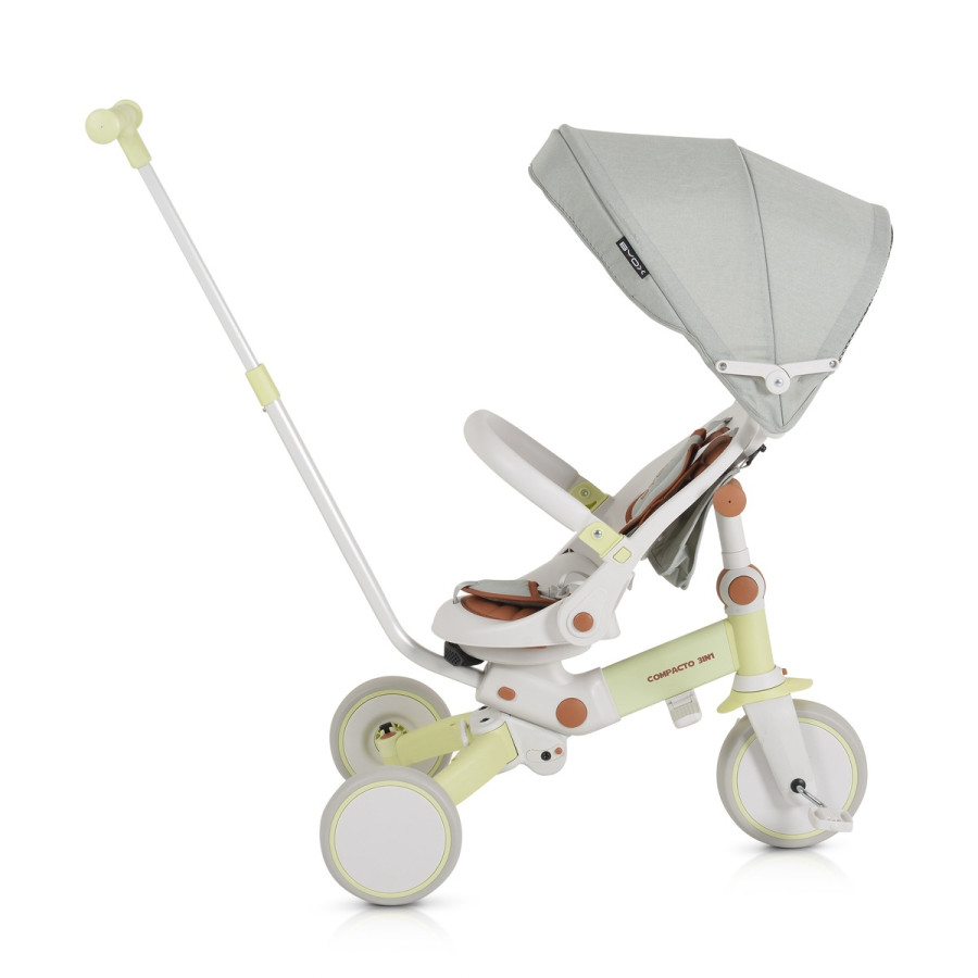 Сгъваема детска триколка Compacto 3в1 зелен
