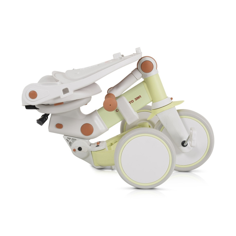 Сгъваема детска триколка Compacto 3в1 зелен