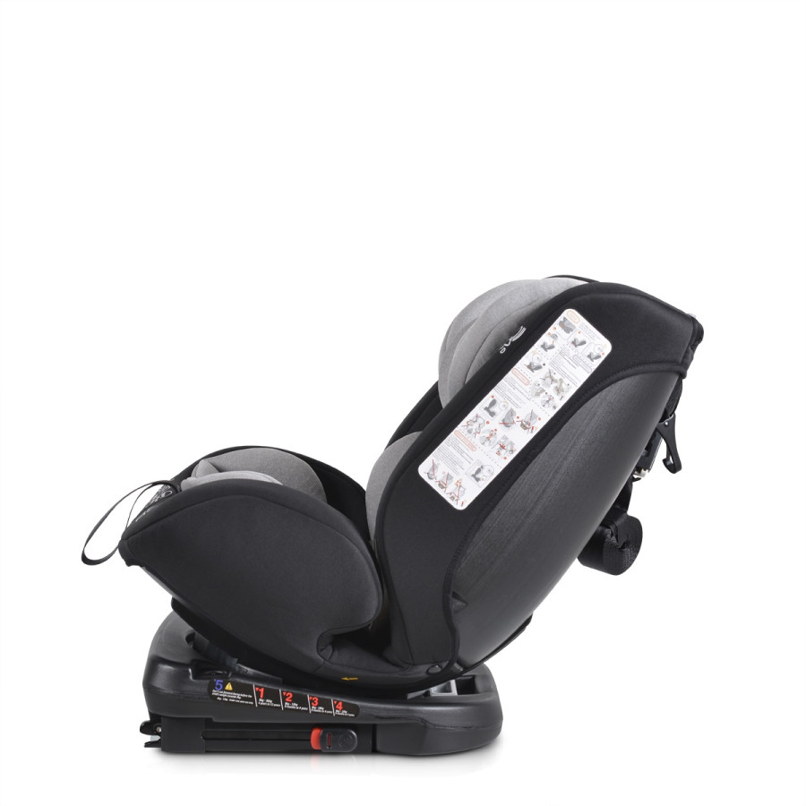 Стол за кола Serengeti 360° с Izofix сив