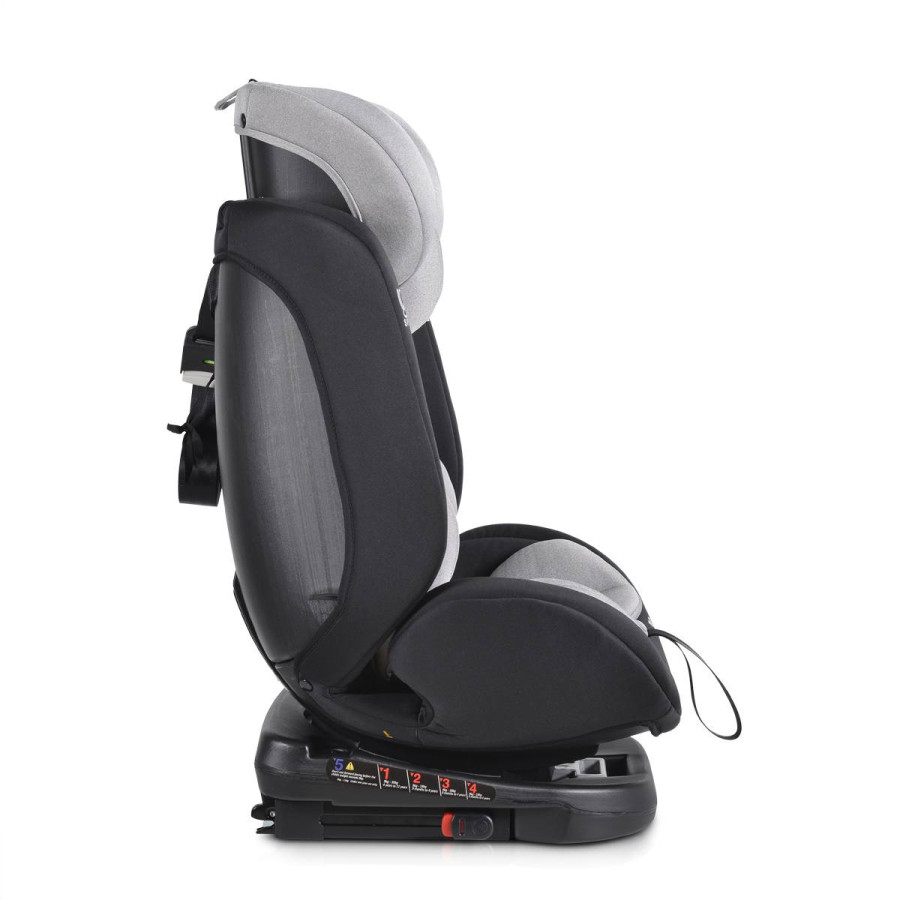 Стол за кола Serengeti 360° с Izofix сив