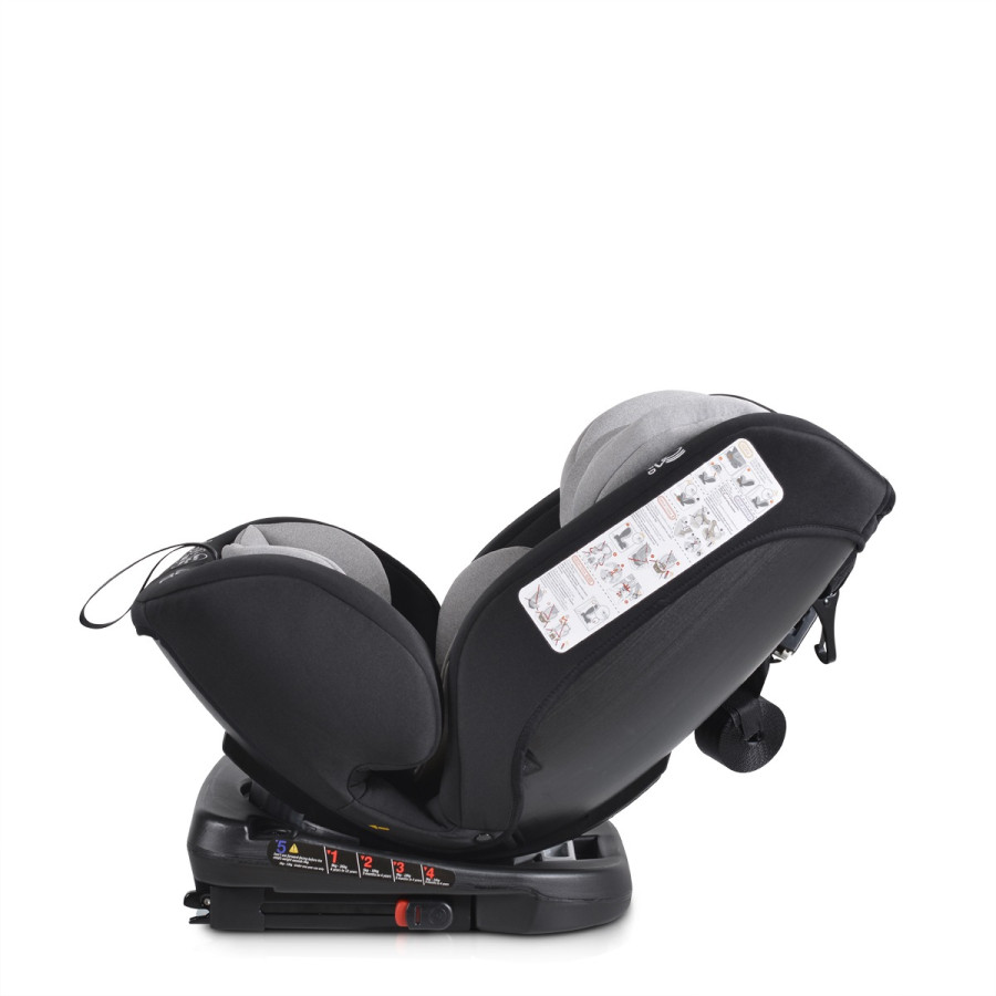 Стол за кола Serengeti 360° с Izofix сив