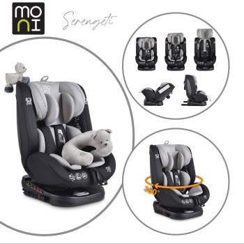 Стол за кола Serengeti 360° с Izofix сив