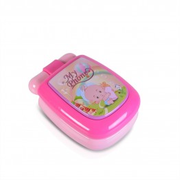 Бебешки музикален телефон с капаче Pink K999-95G