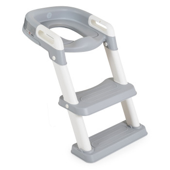 Детска тоалетна седалка със стълба Lifty сив