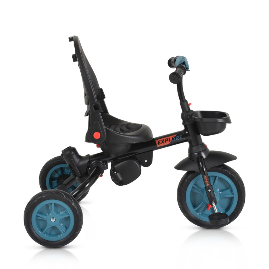 Детска Триколка Explore със сгъваемо кормило тюркоаз