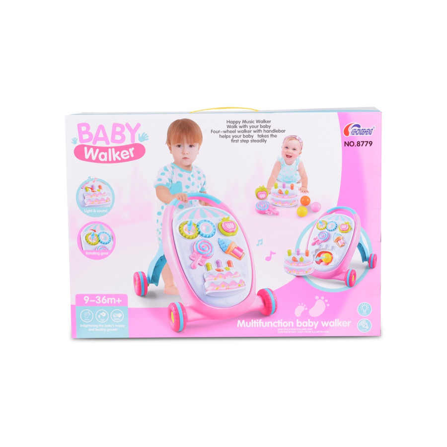 Играчка за прохождане Cake розов