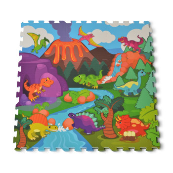 Мек пъзел с принт Dino Park