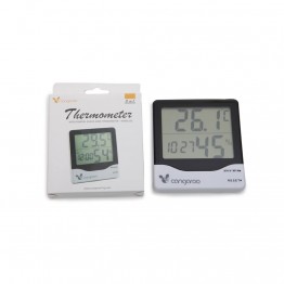 Термометър с дигитален часовник и хигрометър TL8020