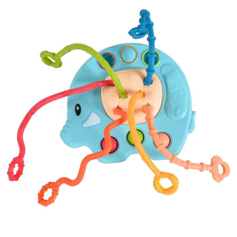 Бебешка сензорна играчка Elephant Blue 2890