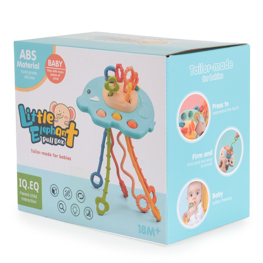 Бебешка сензорна играчка Elephant Blue 2890