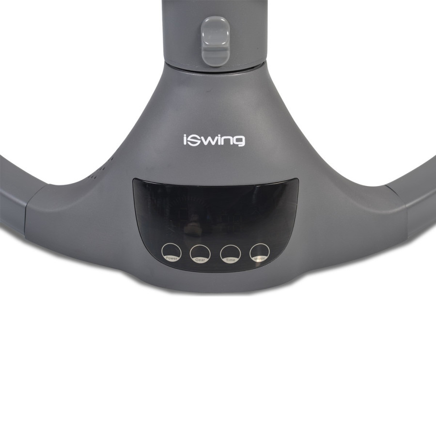 Електрическа люлка iSwing светлосив