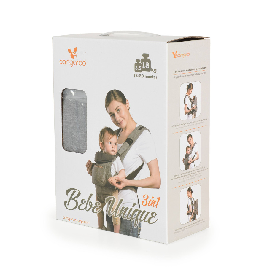 Кенгуру Bebe Unique сив